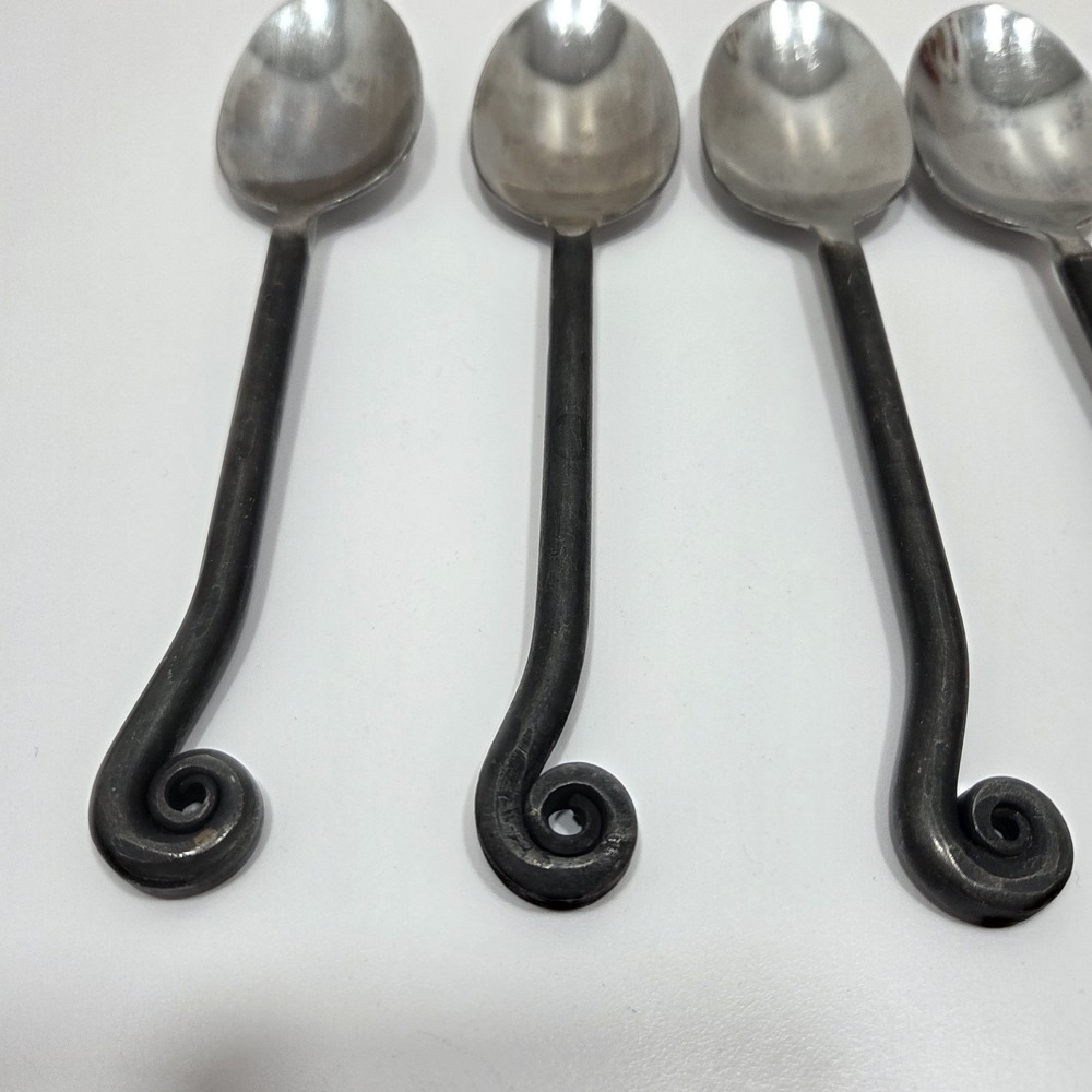 Gourmet Settings 18/10 Stainless Treble Clef Wrought Iron Spoons Fork (7pcs) - Picture 2 of 9